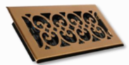 4 x 10 Decorative Register - Antique Brass