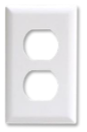 SC Snap Receptacle Plate White