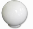 6" White Ball Shade