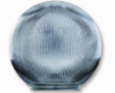 6" Clear Ribbed Shade Acrylic   3202-51650