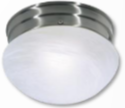 7 1/2" Nickel Base w/ Small Mushroom Shade