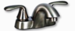 4" Lav Faucet 2 Handle Nickel RB4662