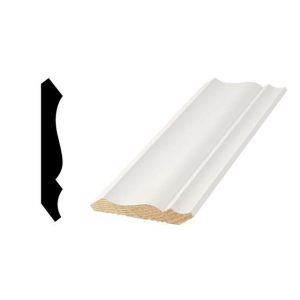 3/8"X1.75"X10' Crown Molding-White