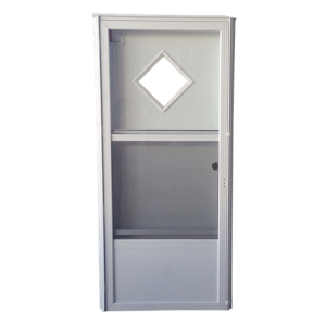 34X76 RH Combination Door Diamond - White