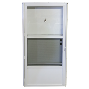 34x76 RH Combination Door Blank W/knocker view- White